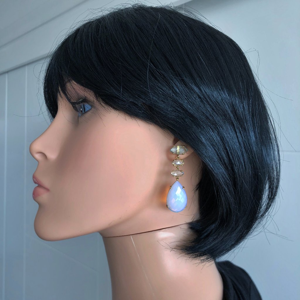 Opalite Pierced Posts